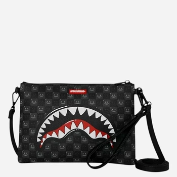 Сумка крос-боді через плече зі штучної шкіри Sprayground 910B9318NSZ Чорна (800070365370)