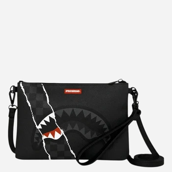 Сумка крос-боді через плече зі штучної шкіри Sprayground 910B9350NSZ Графітова (800070365373)
