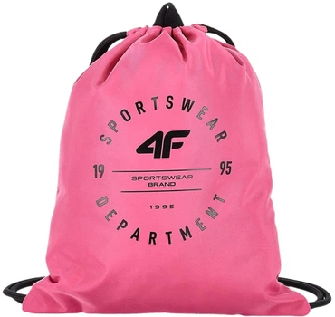 Worek na buty i odzież sportową 4F 4FJWSS24AGYMF081 55S Fuksja 33x42 cm (5904698762200)