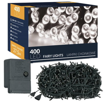 Lampki choinkowe LED Springos CL0402 400 LED Biały zimny (5907719465678)