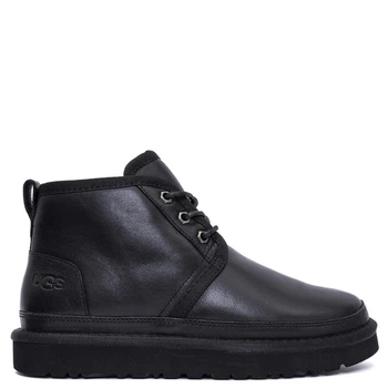 Чоловічі уггі Чоботи Шкіряні Ньюмел Чорні UGG Leather Neumel Black (40, чорний)