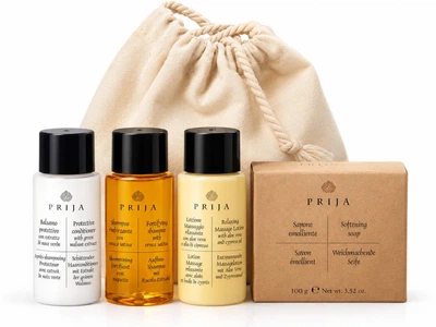 Набор косметики Prija для ухода за телом и волосами SPA уход 4 предмета в подарочном мешочке 11359