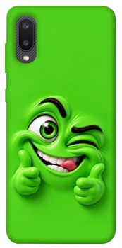 Чехол для Galaxy A02 с принтом Зелений-приколіст