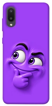Чехол для Galaxy A02 с принтом Фіолетовий-хитрун
