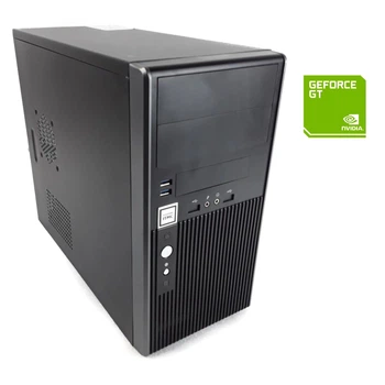 ПК Б-класс Hyundai iTMC Pentino A320 Tower / Intel Core i3-7100 (2 (4) ядра по 3.9 GHz) / 8 GB DDR4 / 256 GB SSD / nVidia GeForce GT 1030, 2 GB GDDR5, 64-bit / 250W / DVD-RW / Win 10 Pro + Кабель питания б/у