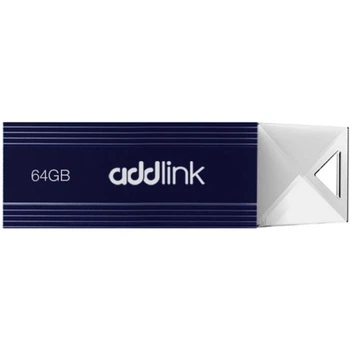 USB флеш накопичувач AddLink 64GB U12 Dark Blue USB 2.0 (ad64GBU12D2) AddLink ad64GBU12D2 1094313