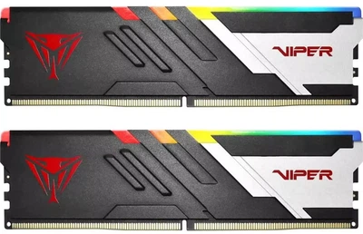 Оперативна пам'ять Patriot DDR5-6000 32768MB PC5-48000 XMP AMD EXPO (Kit of 2x16384) Viper Venom RGB Black (PVVR532G600C36K)
