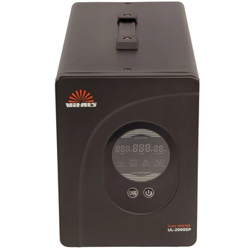 UPS ИБП с правильной синусоидой Vitals Master UL2000SP 2000VA 1200Вт, LCD, 2xSchuko, LCD, 24V под внешний АКБ, заряд 13А