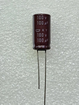 Конденсатор электролитический 100mkF 100V 105C Nippon Chemi-Con Low ESR(10mm*20mm) (КЕ0081)