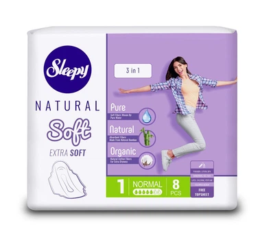 Прокладки гигиенические Sleepy Soft Normal (240 мм) 5 капель 8 шт.
