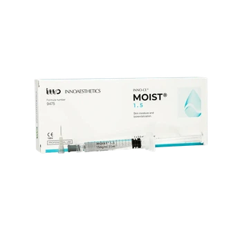 Innoaesthetics MOIST 1.5, 3 мл — професійний препарат для біоревіталізації шкіри з гіалуроновою кислотою 15 мг/мл