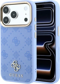 Чохол для смартфона Apple iPhone 18 Pro/17 Pro Guess Peony 4G Small Logo MagSafe Light Blue (GUHMP18L6PGS4NPB)