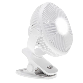 Портативний вентилятор Adler AD 7335 6 Вт 12,7 см 3 швидкості 360° White (5906843080016)