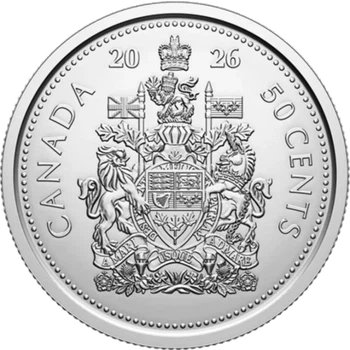 Монета 50 центів 2026 UNC Регулярний випуск. Canada