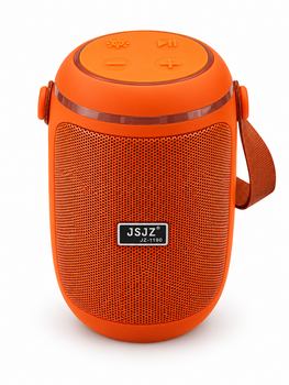 Портативная Bluetooth-колонка 5 Вт с RGB-подсветкой оранжевая (JZ-1190)