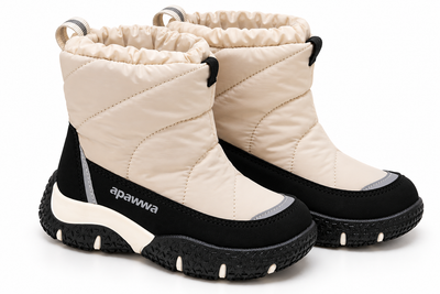 Дитячі зимові дутики Apawwa ABD0166R Beige Apawwa бежевий 26 (6056)