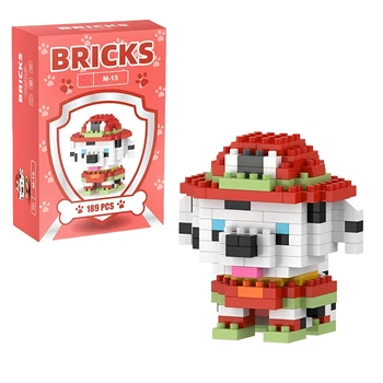 Детский 3D конструктор Bricks Щенячий патруль Маршал, 189 деталей (M-15)