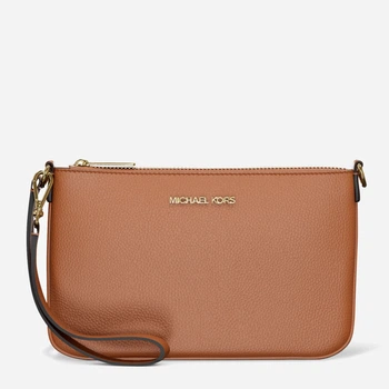 Сумка клатч женская из натуральной кожи маленькая Michael Kors 169206907 Коричневая (1163244999)