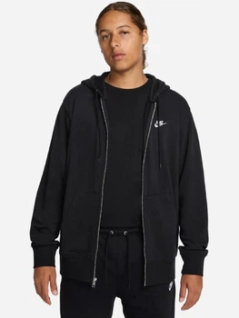 Толстовка на молнии мужская Nike M Nk Club Ft Fz Hoodie FN3884-010 M Черная (197593337245)