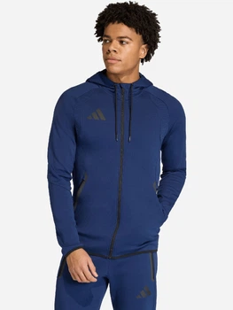 Спортивна кофта чоловіча Adidas Tiro Travel Sweat Full-Zip KF6078 Синя (4068821916739)
