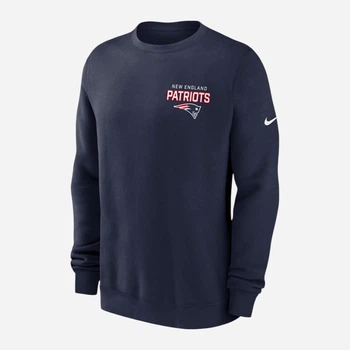 Свитшот мужской Nike New England Patriots Draw Block Club NKPV41S8K-KU0 L Темно-синий (198424446037)