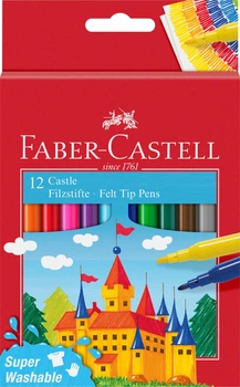 Набір фломастерів Faber-Castell Fibre-tip 554201 12 кольорів (4005405542014)