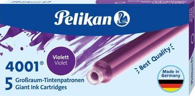 Набір картриджів Pelikan 4001 Violet 5 шт довгі Фіолетові (4012700310668)