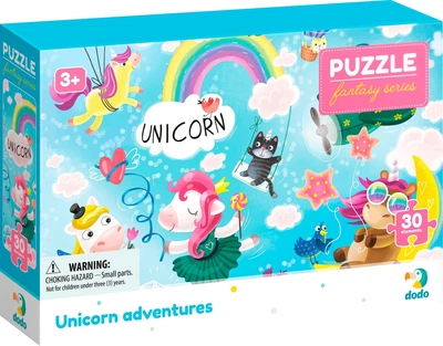 Puzzle DoDo Przygody jednorożców 30 elementów (4820198243562)