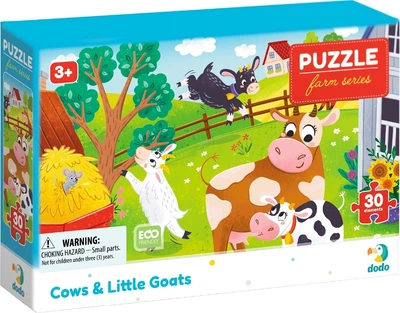 Puzzle DoDo Krowy i koźlęta 30 elementów (4823115912237)