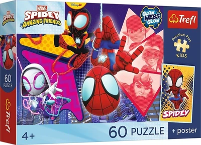 Пазл Trefl Premium Plus Kids Spidey and his Amazing Friends Marvel Amazing Adventure 60 елементів (5900511174298)