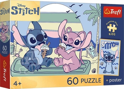 Пазл Trefl Premium Plus Kids Disney Lilo&Stitch Playtime with Stitch 60 елементів (5900511174304)