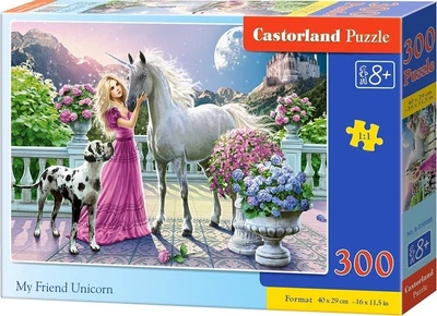 Puzzle Castorland Mój przyjaciel jednorożec 300 elementów (5904438030088)