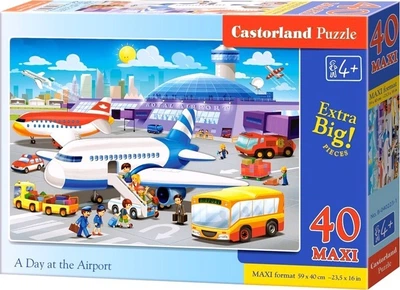 Puzzle Castorland Dzień na lotnisku 40 maxi elementów (5904438040223)