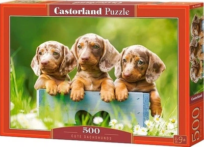 Puzzle Castorland Urocze jamniki 500 elementów (5904438053605)