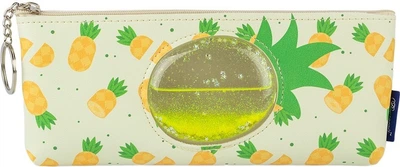 Piórnik Bourgeois 220X-PA miękki na zamek ze sztucznej skóry ananas 22x8x4 cm (6941078773134)