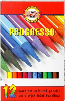 Олівці кольорові бездеревні Koh-i-Noor Progresso 12 кольорів (8593539002239)