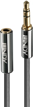 Подовжувач аудіо Lindy Cromo Line Jack 3.5 мм 3 м Чорний (4002888353298)