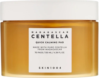 Успокаивающие тонер-пэды с центеллой SKIN1004 Madagascar Centella Quick Calming Pad 70 шт