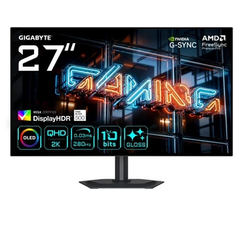 Монітор Gigabyte MO27Q28GR 27" WOLED QHD 280Hz (4719331876524)