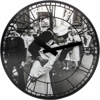 Настенные часы 3D "Kiss me in New York" Ø39 см