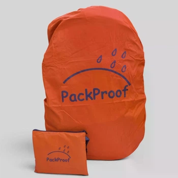 Чехол для рюкзака 60л PackProof со стяжной стропой оранжевый