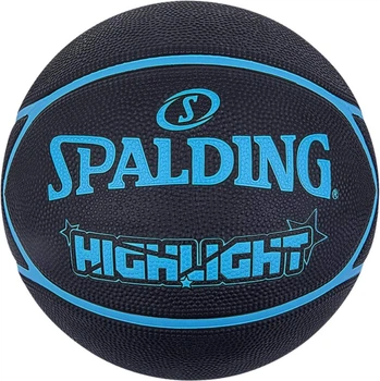 Piłka do koszykówki Spalding Highlight Czarno-niebieska (689344405391)