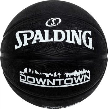 Piłka do koszykówki Spalding Downtown Czarna (689344414676)
