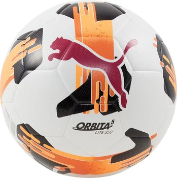 Piłka nożna Puma Orbita 5 Fusion Lite Biało-pomarańczowa (4067981499984)