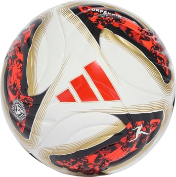 Piłka nożna Adidas Bundesliga 26/27 Torfabrik Mini Biało-pomarańczowo-złota (4069996587144)
