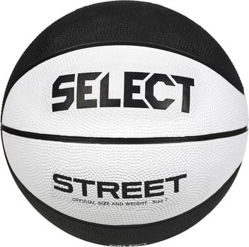 Piłka do koszykówki Select Street 2023 Biało-czarna (5703543314133)