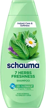 Szampon do włosów Schauma 7 Herbs do włosów normalnych i tłustych 400 ml (3838824086750)