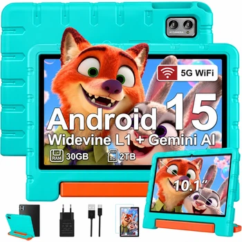 Детский планшет 10.1" ZIOVO Z138 8+22/64Gb Wi-Fi 8 ядер Android 15 6000 mAh Зеленый (102383407) - Уценка