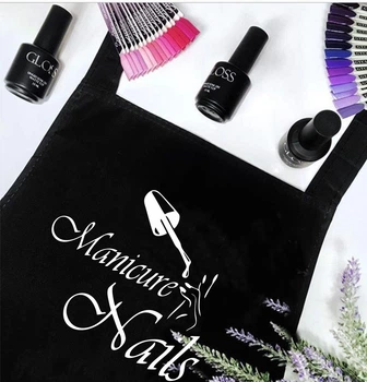 Фартух для майстра манікюру з принтом "Мanicure nails"