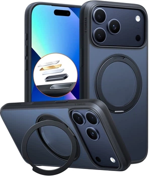 Etui do smartfona Apple iPhone 18 Pro/iPhone 17 Pro TORRAS Ostand Pro Black (6938075662165)